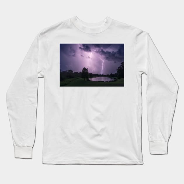 Lightning Strike Long Sleeve T-Shirt by StacyWhite